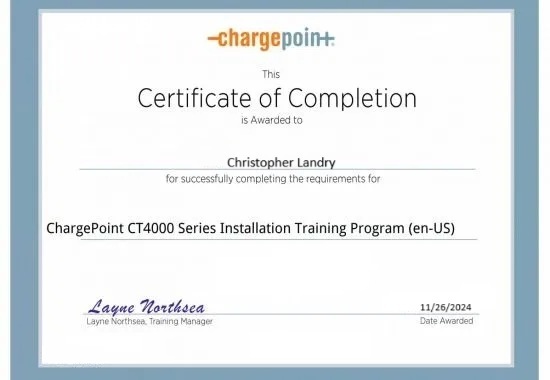 ChargePoint Cert