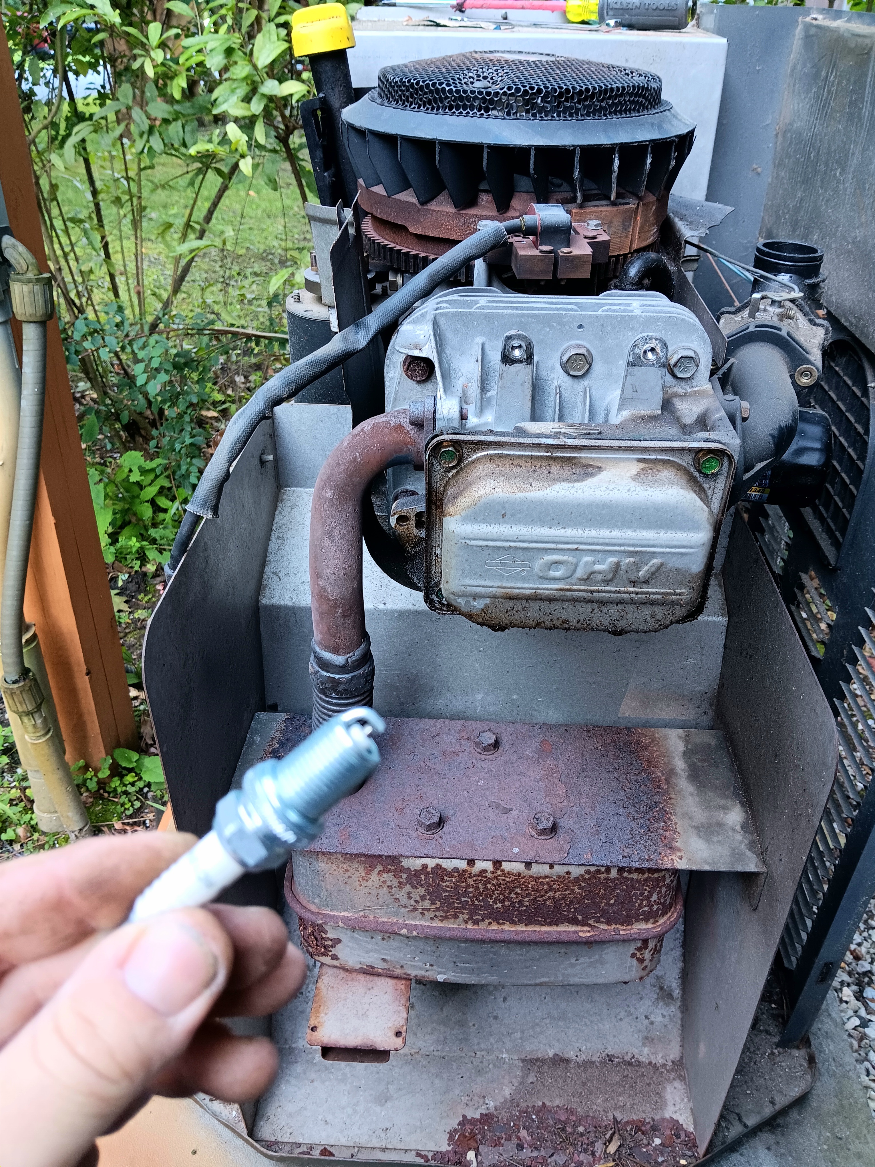 Generator maintenance - new plugs and filters