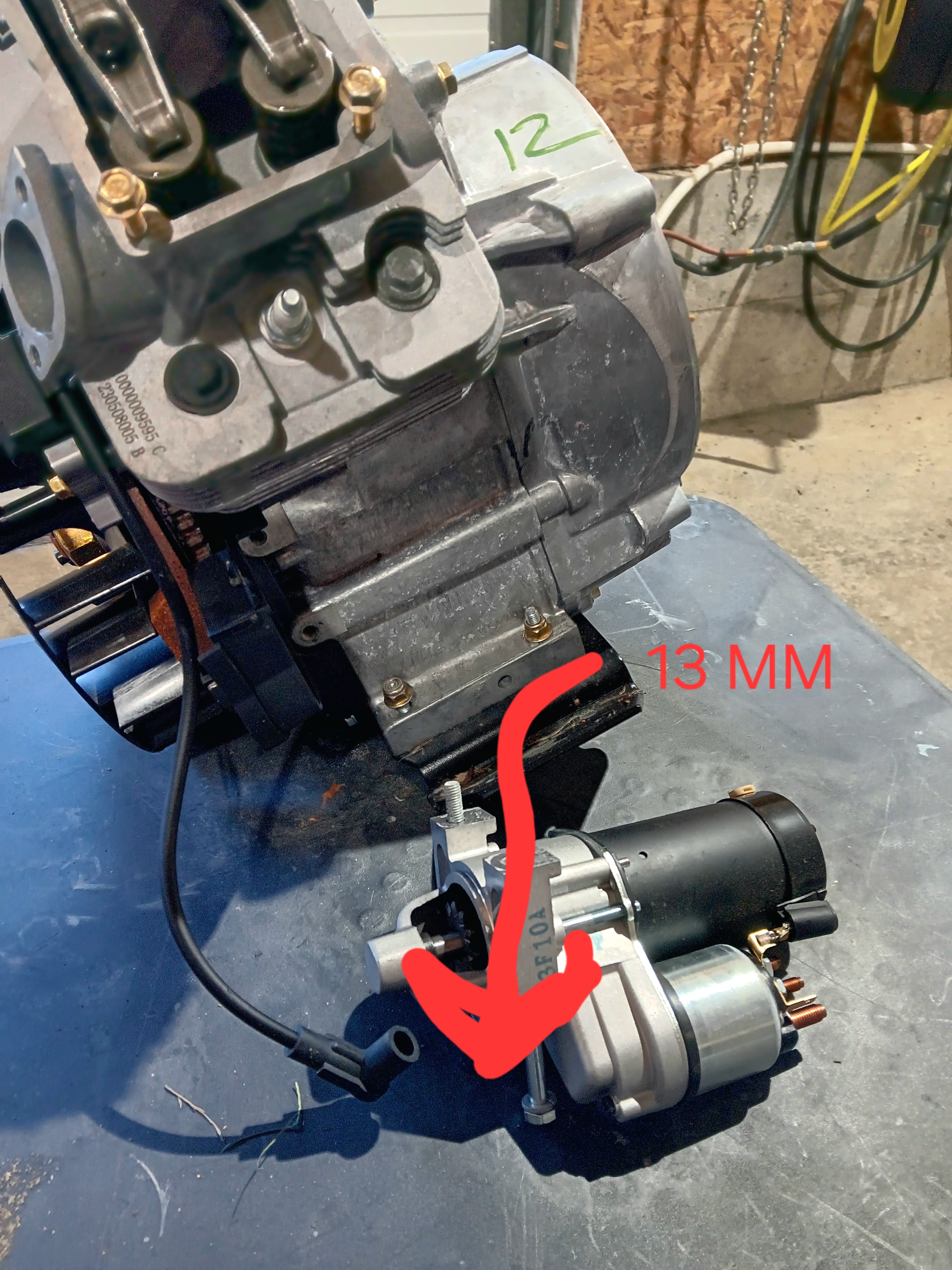 Generator starter component