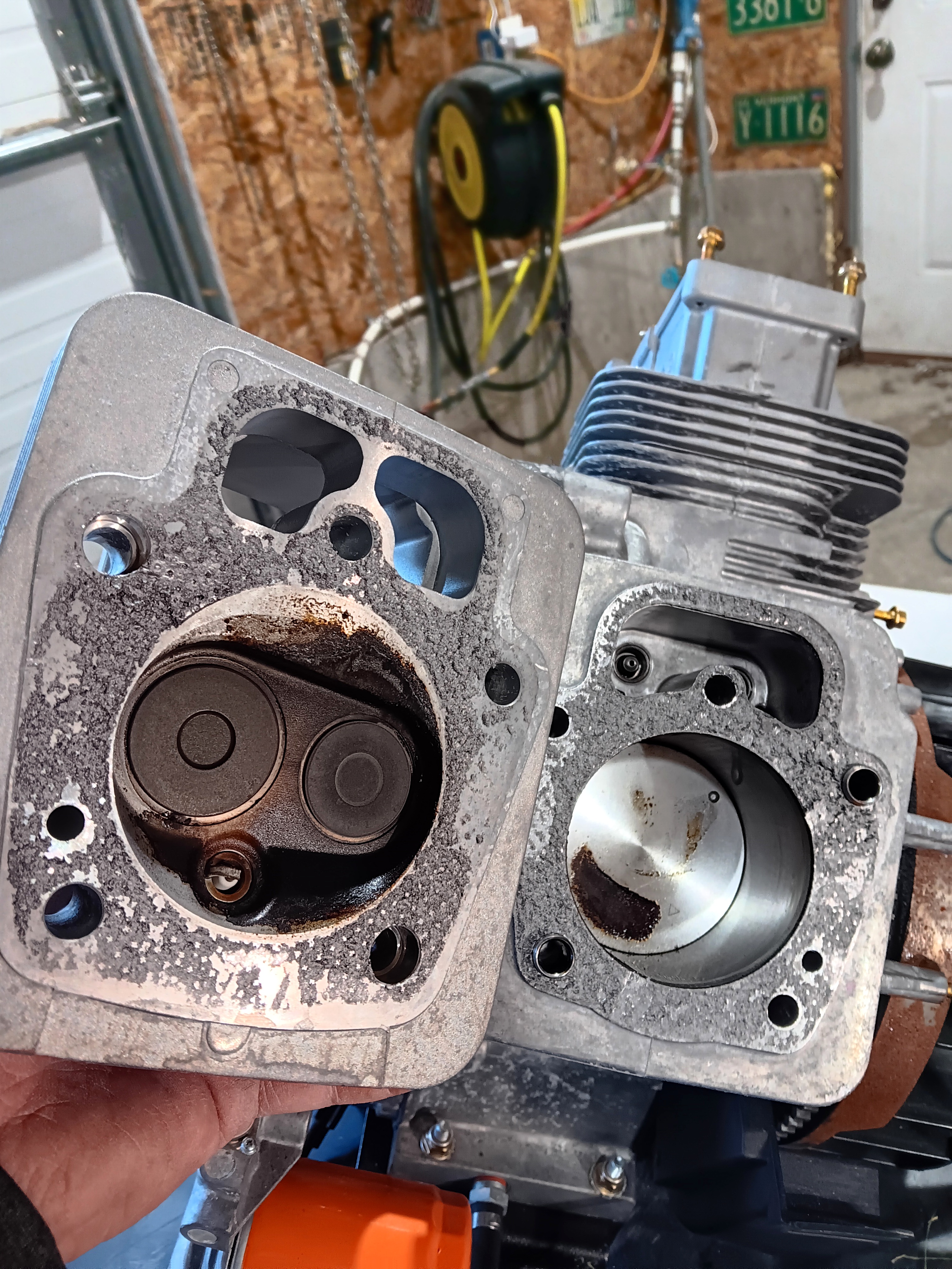 V-twin generator heads