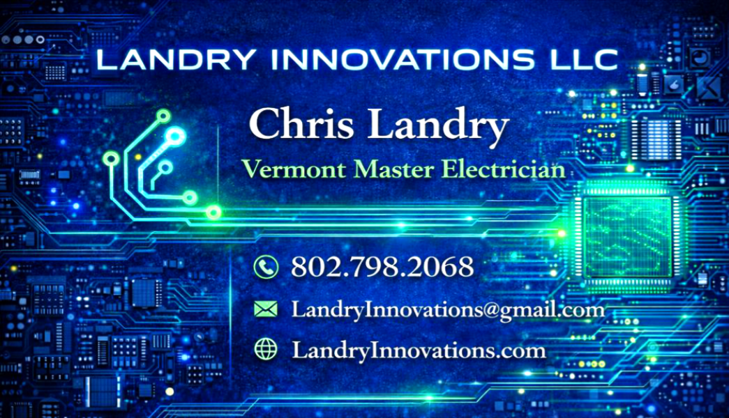 Business card - Chris Landry (Landry Innovations LLC)